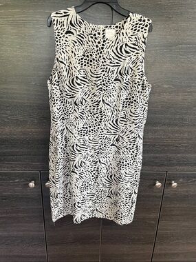 Emma James UK Silk Zebra Sheath Dress